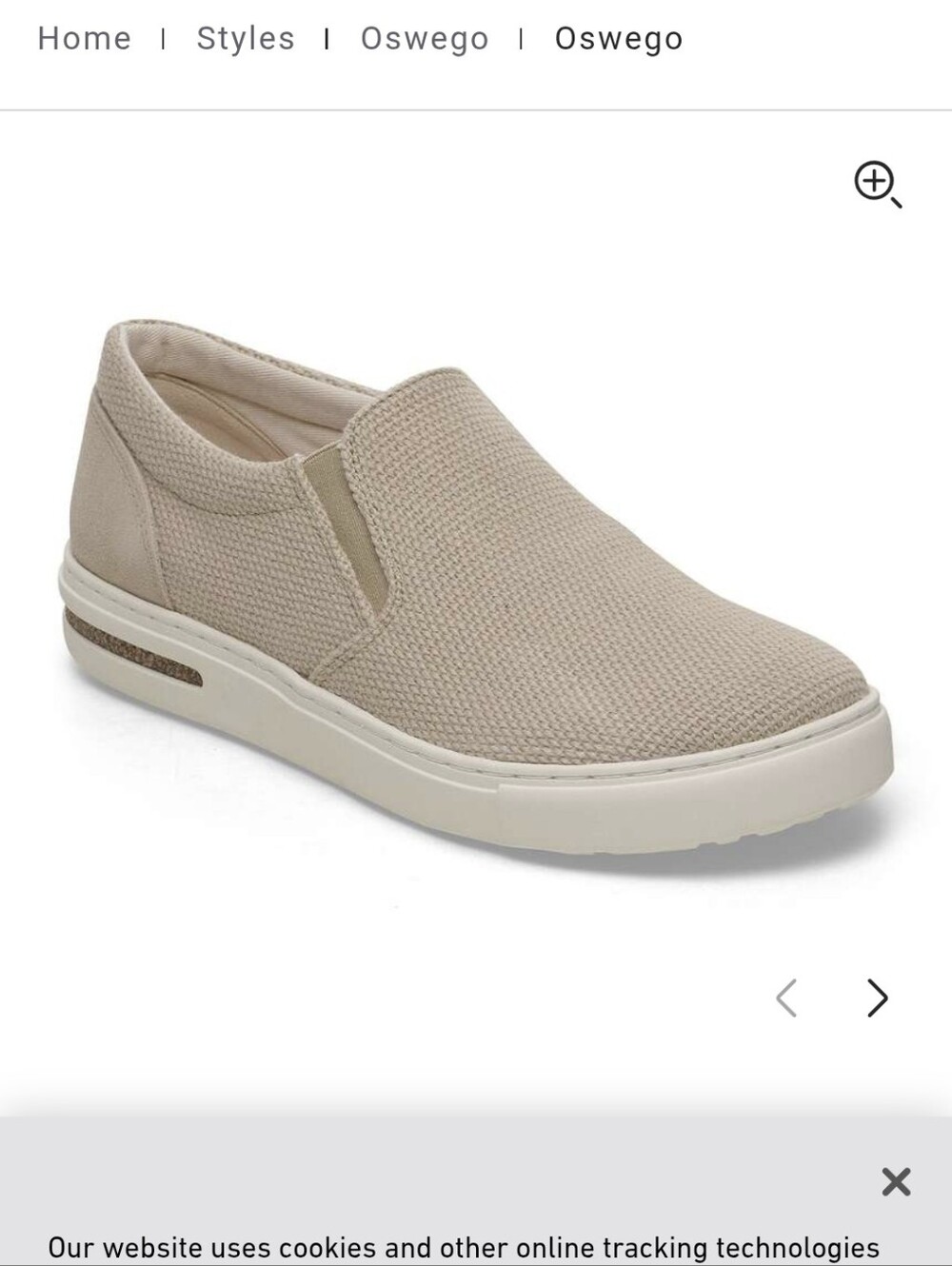 Birkenstock Oswego Canvas Slip On Shoes